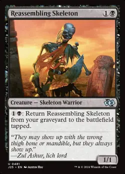 (x4) Reassembling Skeleton 0481 Playset Uncommon Foundations Jumpstart MTG NM - Image 1