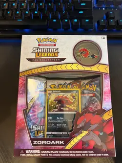 Pokemon TCG Shining Legends Zoroark Card Box with a Pin 820650803420 - Image 1