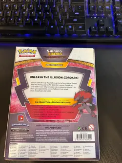 Pokemon TCG Shining Legends Zoroark Card Box with a Pin 820650803420 - Image 2