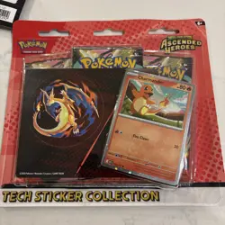 4 X Pokemon TCG: Ascended Heroes Tech Sticker & Blister Pack Bundle New & Sealed - Image 2