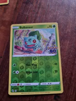 Pokemon Bulbasaur Pokemon Go 001/078 Reverse Holo Common - Image 1
