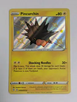 Pincurchin SV043/SV122 Shining Fates: Shiny Vault Holo Pokemon TCG - NM - Image 1