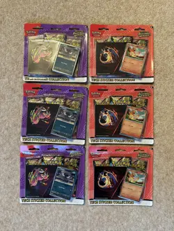 6 X Pokemon TCG: Ascended Heroes Tech Sticker Collection Blister Bundle Sealed - Image 1