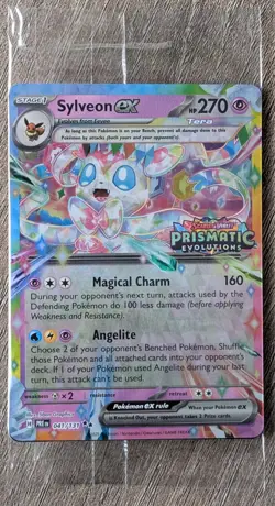 Sylveon ex Stamped Sealed - 41/131 - NM - Prismatic Evolutions - Pokemon TCG - Image 1