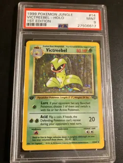 PSA 9 Victreebel Holo Jungle 1st edition Mint Rare Vintage Pokemon Card - Image 1