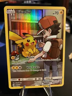 Pokemon Pikachu 241/236 Alt Art Secret Rare Cosmic Eclipse Sun & Moon Light Play - Image 1