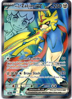 Pokemon TCG Hop's Zacian ex 176/159 Journey Together Holo Rare Near Mint - Image 1