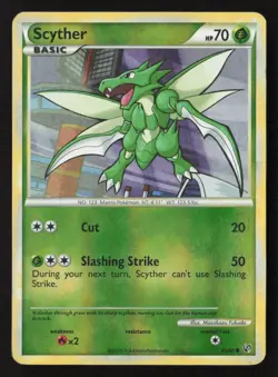 Scyther (65) Common Reverse Holo UD 65/90 LP Pokemon TCG - Image 1