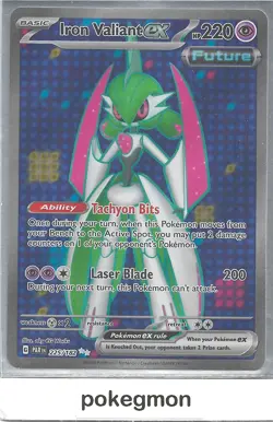 Pokemon Scarlet & Violet Paradox Rift Iron Valiant Ultra Rare 225/182 NM - Image 1