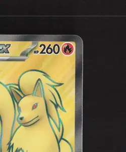 Ninetales ex 186/165 Scarlet & Violet 151 Full Art Ultra Rare Pokemon Card NM - Image 4