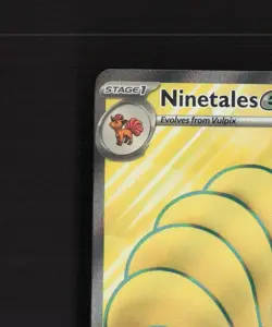 Ninetales ex 186/165 Scarlet & Violet 151 Full Art Ultra Rare Pokemon Card NM - Image 3