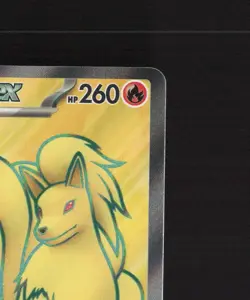 Ninetales ex 186/165 Scarlet & Violet 151 Full Art Ultra Rare Pokemon Card NM - Image 4