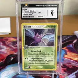 Crobat - 3/101 - Pokemon Ex Hidden Legends Reverse Holo CGC 9 - Image 1