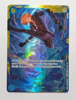 Sanji OP06-119 Prb02 Secret Rare Foil One Piece TCG Card Game NM/M - Image 1