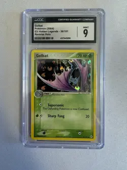 2004 Pokemon - Golbat Reverse Holo EX Hidden Legends 36/101 CGC 9 Mint! Nintendo - Image 1