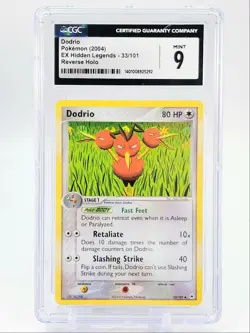 DODRIO 2004 POKEMON EX HIDDEN LEGENDS REVERSE HOLO 33/101 CGC 9 - Image 1