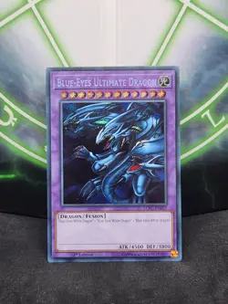 Yugioh Blue-Eyes Ultimate Dragon LCKC EN057 Secret Rare 1st Edition MP - Image 1