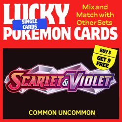 Pokemon TCG Scarlet & Violet Base – Common and Uncommon Cards –Select Your Own ✅ - Image 1