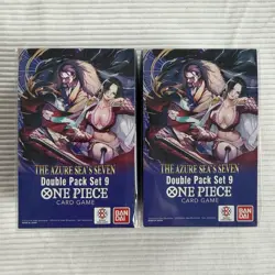 One Piece TCG Double Pack Set 9 The Azure Sea’s Seven Booster Bundles Set Of 2 - Image 1
