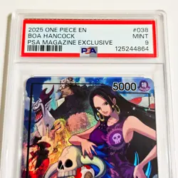 2025 Boa Hancock PSA 9 (PSA Magazine Promo) OP07-038 One Piece Card Foil - Image 3