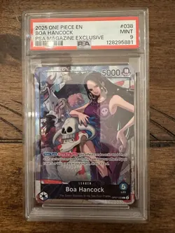 2025 ONE PIECE PROMO PSA MAGAZINE EXCLUSIVE #038 BOA HANCOCK PSA 9 OP07-038 EN - Image 1