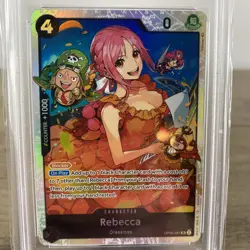 One Piece TCG Rebecca SR Holo OP05-091 Awakening of the New Era PSA 10 English - Image 2