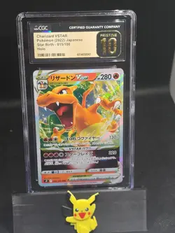 Pokemon TCG Charizard VSTAR 015/100 S9 Star Birth Holo Japanese CGC Pristine 10 - Image 1