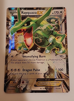 Pokemon TCG Rayquaza EX Ultra Rare Card 75/108 XY: Roaring Skies MINT - Image 3