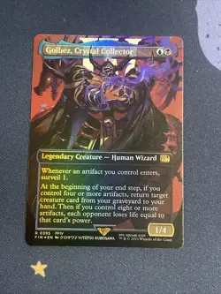 MTG Golbez Crystal Collector Borderless Card Magic the Gathering Foil - Image 1