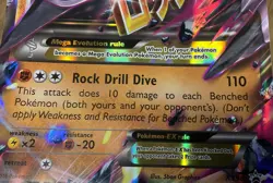 RARE & Oversized Pokemon MEGA M AERODACTYL EX Card BLACK STAR PROMO XY98 - 2016 - Image 4