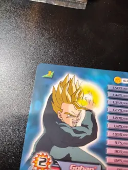 Dragon Ball Z TCG Gohan 164 165 Hi Tech Foil Folding Personality Card UNLIMITED - Image 2