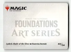Lathril, Blade of the Elves Art Card 48 (Gold-Stamped Signature) FDN - Image 2