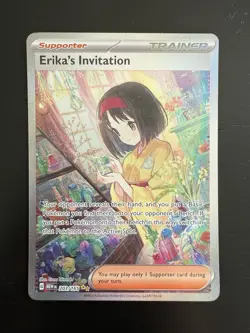 Erika's Invitation 203/165 Sv: Scarlet & Violet 151 Holo Pokemon card - Image 1