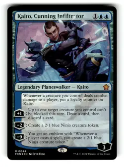 Kaito, Cunning Infiltrator Foundations 44 NM FOIL - Image 1