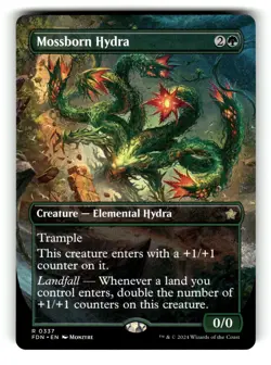 Mossborn Hydra (Borderless) Foundations 337 Near Mint - Image 1