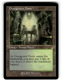 Overgrown Tomb (Retro Frame) Ravnica Remastered 407 Near Mint - Image 1