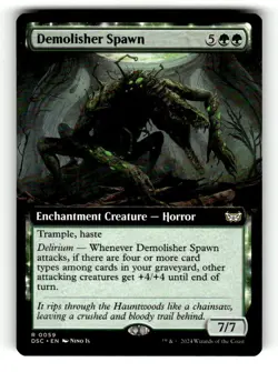 Demolisher Spawn (Extended Art) Commander: Duskmourn: House of Horror 59 Near Mi - Image 1