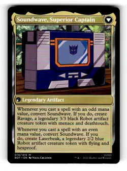 Soundwave, Sonic Spy Universes Beyond: Transformers 14 Near Mint - Image 2