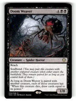 Doom Weaver Commander: Innistrad: Crimson Vow 34 Near Mint - Image 1