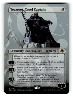Tezzeret, Cruel Captain (Borderless) Edge of Eternities 287 NM FOIL - Image 1