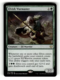 Elvish Warmaster Kaldheim 167 Near Mint - Image 1