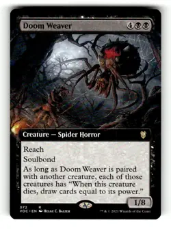 Doom Weaver (Extended Art) Commander: Innistrad: Crimson Vow 72 Near Mint - Image 1