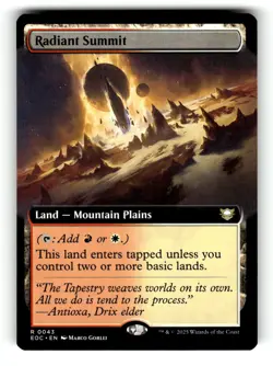 Radiant Summit (Extended Art) Commander: Edge of Eternities 43 Near Mint 2 - Image 1