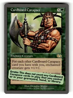 Cardboard Carapace Unglued 54 Near Mint - Image 1