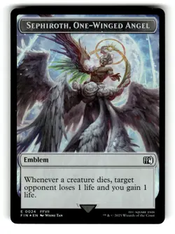 Emblem - Sephiroth, One-Winged Angel // Robot Warrior Double-Sided FINAL FANTASY - Image 1