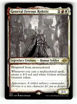General Ferrous Rokiric (Showcase) Modern Horizons 2 366 Near Mint - Image 1