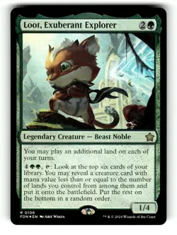 Loot, Exuberant Explorer Foundations 106 NM FOIL - Image 1