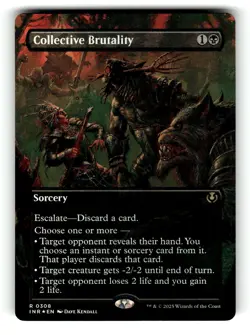 Collective Brutality (Borderless) Innistrad Remastered 308 NM FOIL 2 - Image 1