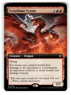 Twinflame Tyrant (Extended Art) Foundations 469 Near Mint - Image 1