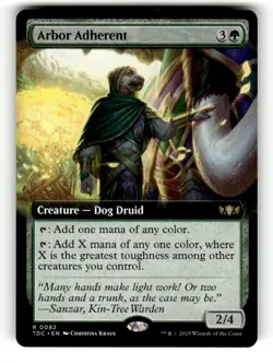 Arbor Adherent (Extended Art) Commander: Tarkir: Dragonstorm 82 Near Mint 1 - Image 1